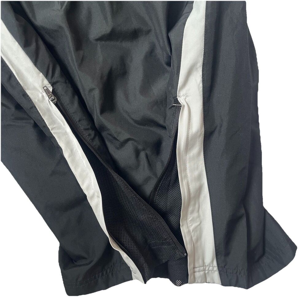 Adidas Vintage 00s Y2K Black Windbreaker Track Sweat Pants Mens M AZF001 Lined - Picture 8 of 9